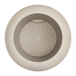 amber roll high 43cm greige